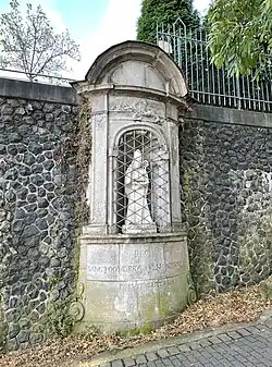 Maternus-Bildstock an der Rheinuferpromenade in Höhe des Bootshauses „Alte Liebe“
