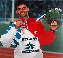 Mathias Rusterholz EM-Bronze über 400 m an der EM 1994