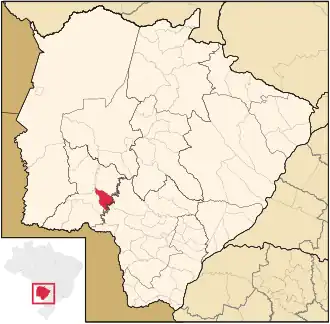 Lage von Guia Lopes da Laguna in Mato Grosso do Sul