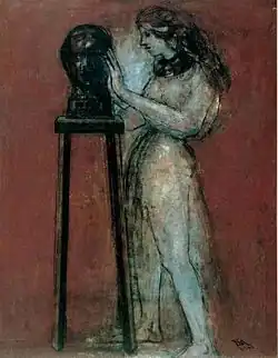 Frau mit Skulptur (1948)