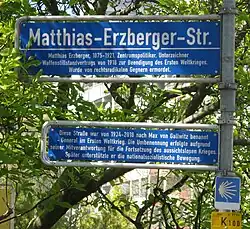 Straßenschild in Freiburg