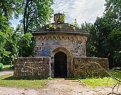 Mausoleum der Familie Pieschel im Volkspark Genthin.
