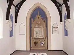 Innenansicht Mausoleum für Johann Hermann Joppert auf dem denkmalgeschützten Gartenfriedhof