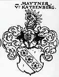 Wappen der Mautner zu Katzenberg in Johann Siebmachers Wappenbuch