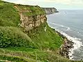 Etwas nördlich von Robin Hood’s Bay erreicht der Weg die Steilküste der Nordsee