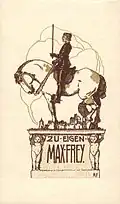 Ex Libris Max Frey, Eigenblatt