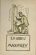 Ex Libris Max Frey, Eigenblatt