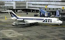 DC-9/32 der ATI 1991 in Düsseldorf