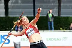 Lilli Schwarzkopf – nach dem Kugelstoßen nicht mehr&nbsp;angetreten