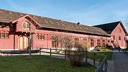 Haupttrakt rückwärtig (Zeughausstrasse 67), von der Wildbachstrasse aus gesehen