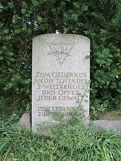 Erinnerung an die Opfer des 2. Weltkrieges, Foto Juni 2025