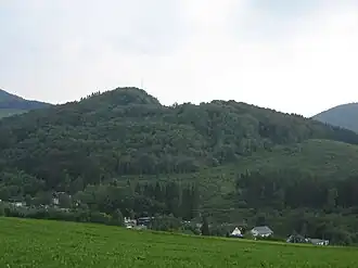 Blick südwestwärts über Siedlinghausen hinweg zum Meisterstein
