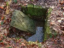 Die ursprüngliche Melbquelle zwischen Annaberger Hof und Waldau