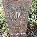 Wappen der Gemeinde auf dem 750-Jahres-Stein