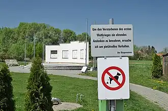 Pietätshinweis des Bürgermeisters