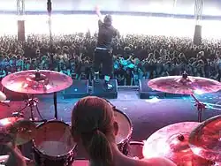 Foto einer Band von der Bühne