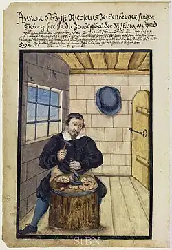 Nikolaus Zeittenberger, Fingerhütergesell