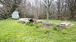 Der weiße Stein oder Dolmen und Menhir von Tréhiguier