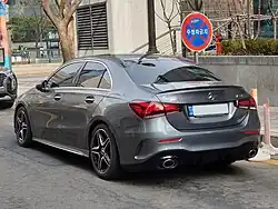 A 35 Limousine, Heckseitenansicht (2018–2022)