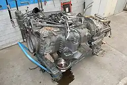 OM 457 hLA für den Längseinbau hinten links mit angeflanschtem Automatikgetriebe aus einem Citaro