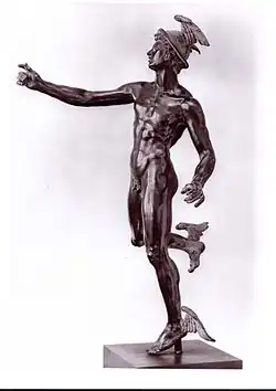 Merkur – Hubert Gerhard, Bronzeplastik aus der Zeit vor 1600, charakteristisch für den Manierismus