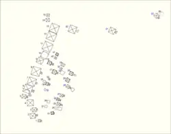 Nummerierter Plan des Nordfriedhofes nach George Andrew Reisner