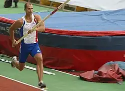 Romain Mesnil gelang im Finale kein gültiger&nbsp;Sprung