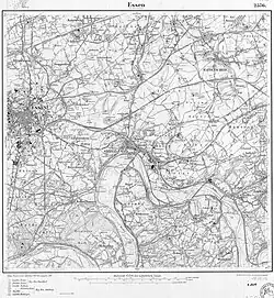 Messtischblatt Essen, 1899