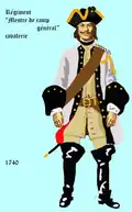 Régiment Mestre de Camp Général cavalerie 1740 bis 1757
