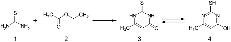 Synthese von 6-Methyl-2-thiouracil