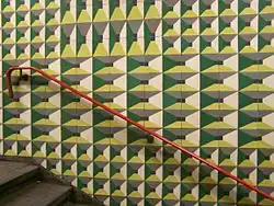 Wandgestaltung im Lissabonner Metrobahnhof Praça de Espanha