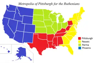 Karte der Kirchenprovinz