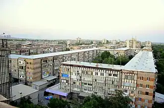 Um 1970 gebaute Wohnblocks