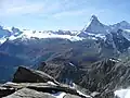 Blick auf das Matterhorn vom Gipfel des Mettelhorns