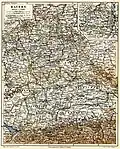 Bayernkarte von Meyers Konversationslexikon 1885/90