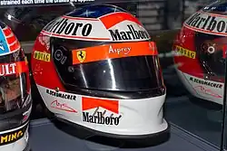 Bell-Helm des Rennfahrers Michael Schumacher von 1996