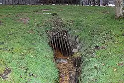 Beginn der Verrohrung nördlich der Mittelstraße