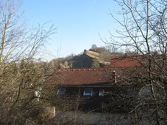 Blick von Nordwesten auf die Michelskuppe (Februar 2015)