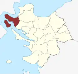 Lage des Middelfart Sogn in der Middelfart Kommune