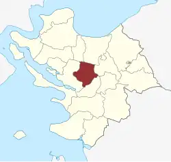 Lage des Nørre Aaby Sogn in der Middelfart Kommune