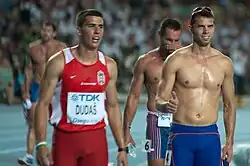 Der sechstplatzierte Mihail Dudaš zusammen mit einigen Konkurrenten nach Abschluss des&nbsp;Wettbewerbs