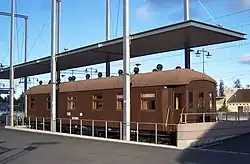 Mannerheims Salonwagen, heute abgestellt im Bahnhof Mikkeli