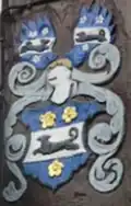 Wappen des Millies von Einem, Fassadenzier in Einbeck (1559)
