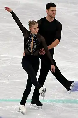 Wolodin mit Minerva-Fabienne Hase bei der WM 2024