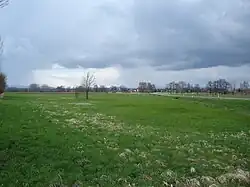 Wiesen zwischen krummen und graden Deich