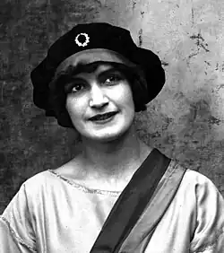 Miniah Lutetia Königin der Studenten von Paris 1921.