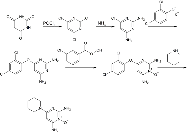 Synthese von Minoxidil