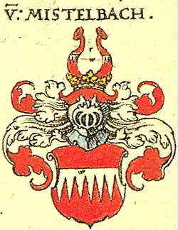 Wappen der Familie von Mistelbach nach Siebmachers Wappenbuch