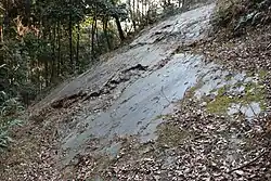 Fels Kagami-iwa in Kamikawa