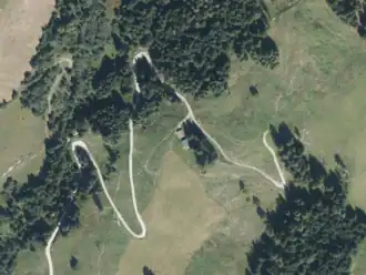 Mitterer-Heimalm aus der Vogelperspektive